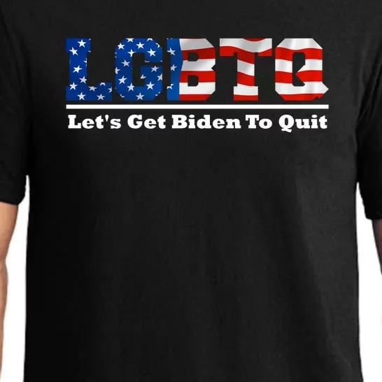 I Support LGBTQ Lets Get Biden To Quit Funny Pajama Set