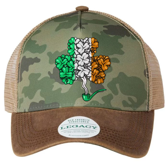 Irish Shamrock Lucky Leaf St Patrick's Day Legacy Tie Dye Trucker Hat