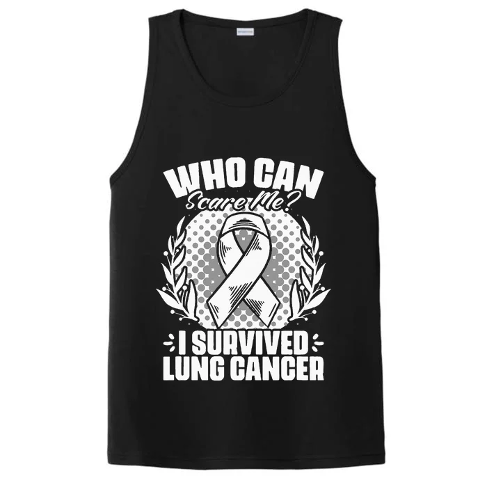 I Survived Lung Cancer Warrior Support Lung Cancer Survivor Performance Tank