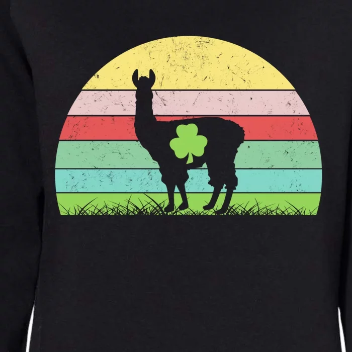 Irish Shamrock Llama St Patrick's Day Gift Womens California Wash Sweatshirt