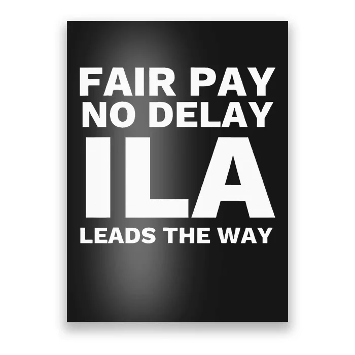 Ila Strike Longshoremen Union Port Workers Union Picket Poster