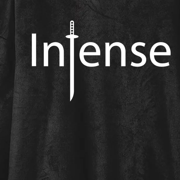 Intense Sword Logo Hooded Wearable Blanket