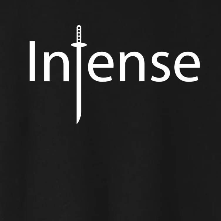 Intense Sword Logo Women's Crop Top Tee