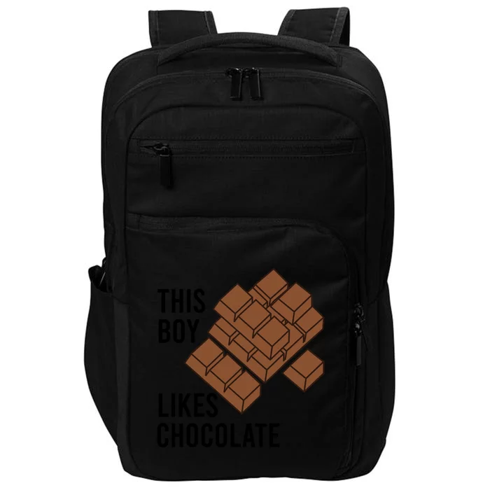 Ironic Saying Likes Chocolate Chocolatier Cocoa Gift Impact Tech Backpack