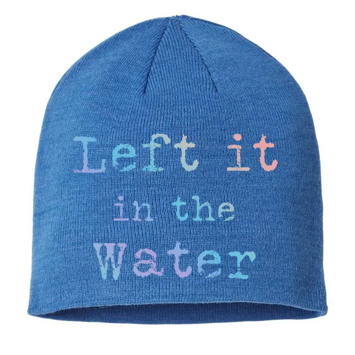 Inspiring Saying Left It At Water Scripture Bible God Jesus Gift 8 1/2in Sustainable Knit Beanie