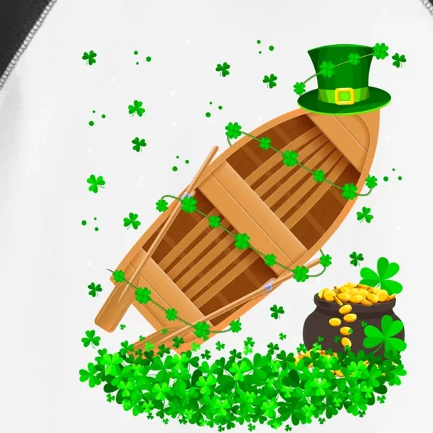 Irish Shamrock Leprechaun Fishing Boat St Patrick's Day Gift Toddler Fine Jersey T-Shirt