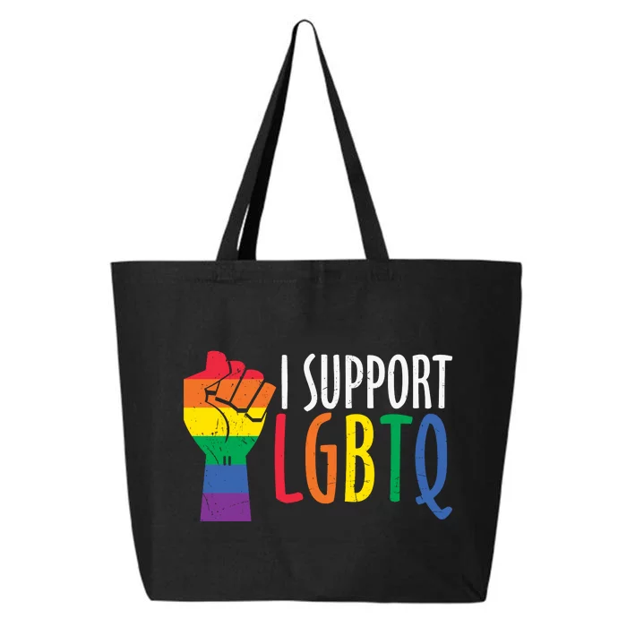 I Support Lgbtq 25L Jumbo Tote