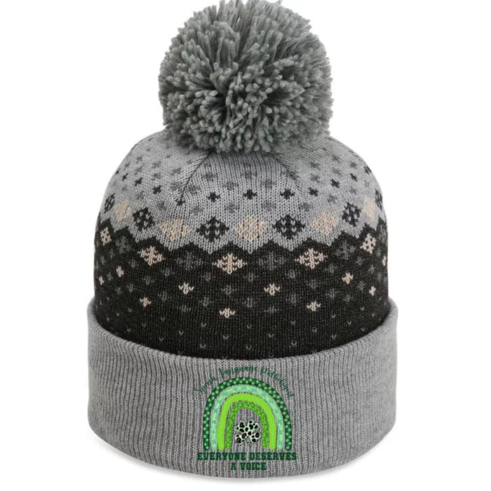 Irish Speech Language Pathologist Everyone Deserves A Voice The Baniff Cuffed Pom Beanie