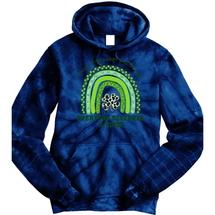 Irish Speech Language Pathologist Everyone Deserves A Voice Tie Dye Hoodie