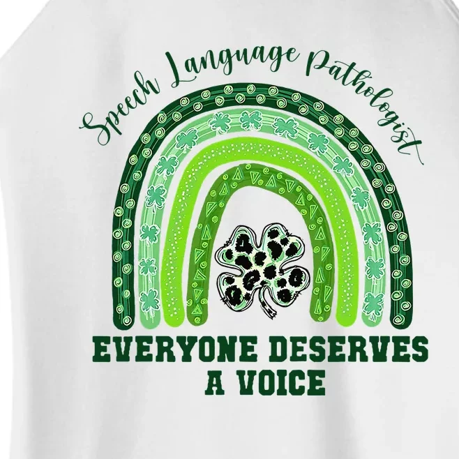 Irish Speech Language Pathologist Everyone Deserves A Voice Women’s Perfect Tri Rocker Tank