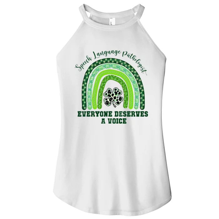 Irish Speech Language Pathologist Everyone Deserves A Voice Women’s Perfect Tri Rocker Tank