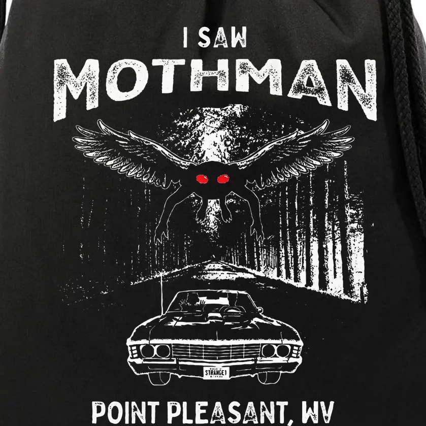 I Saw Mothman In Point Pleasant West Virginia Cryptid Drawstring Bag