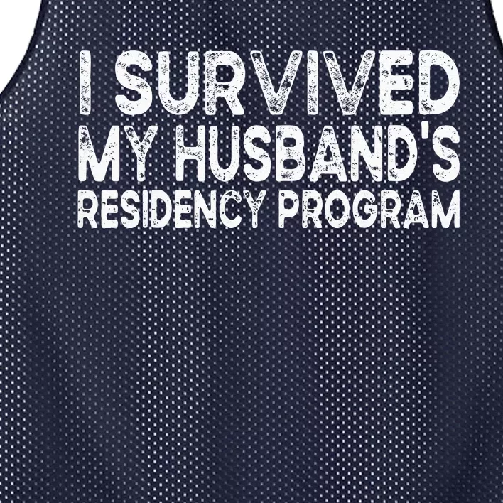 I Survived My Husbands Residency Program Mesh Reversible Basketball Jersey Tank