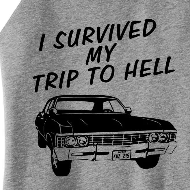 I Survived My Trip To Hell Women’s Perfect Tri Rocker Tank