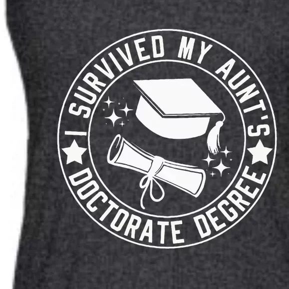 I Survived My AuntS Doctorate Degree School Graduation Ladies Essential Flowy Tank