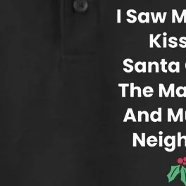 I Saw Mommy Kissing Santa Claus The Mailman & Multiple Neighbors Dry Zone Grid Performance Polo