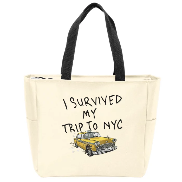 I Survived My Trip To NYC Zip Tote Bag