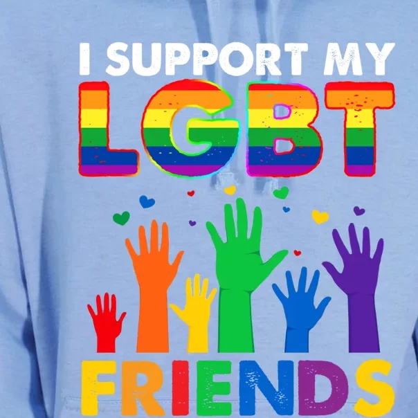 I Support My Lgbt Friends Lgbtq Pride Pride Month Cute Gift Unisex Surf Hoodie