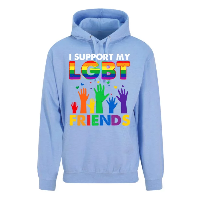 I Support My Lgbt Friends Lgbtq Pride Pride Month Cute Gift Unisex Surf Hoodie