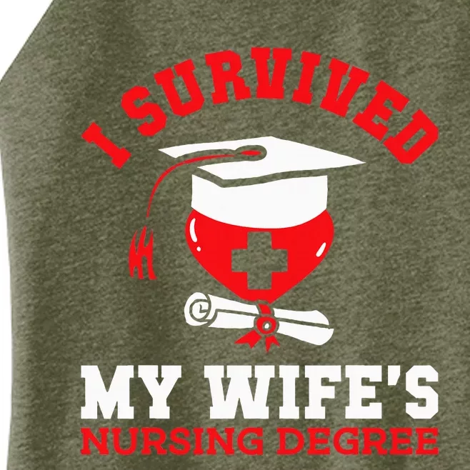 I Survived My WifeS Nursing Degree Nurse Rn Graduation 2024 Women’s Perfect Tri Rocker Tank