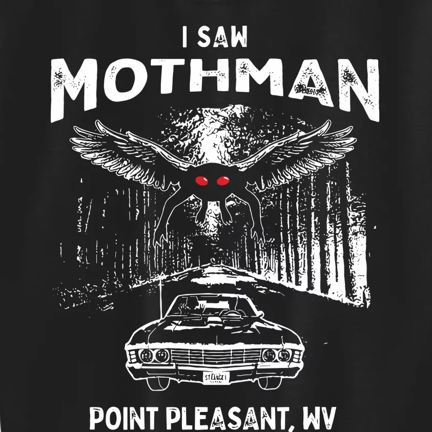 I Saw Mothman In Point Pleasant West Virginia Cryptid Kids Sweatshirt