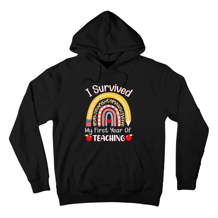 I Survived My First Year Of Teaching Funny New Teacher Joke Hoodie