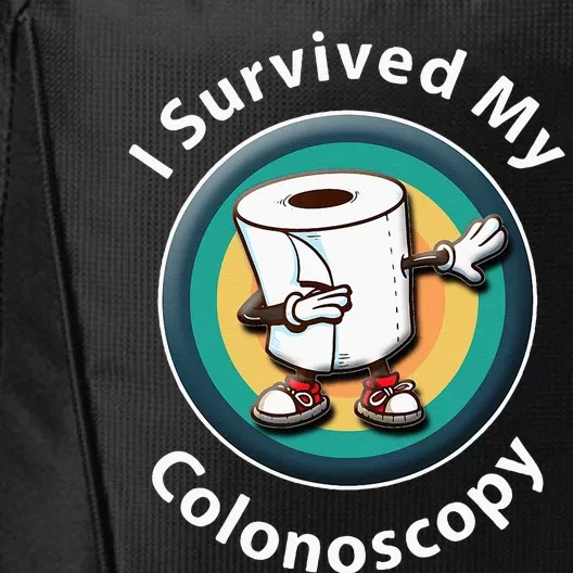 I Survived My Colonoscopy Survivor Funny Hospital Patient City Backpack