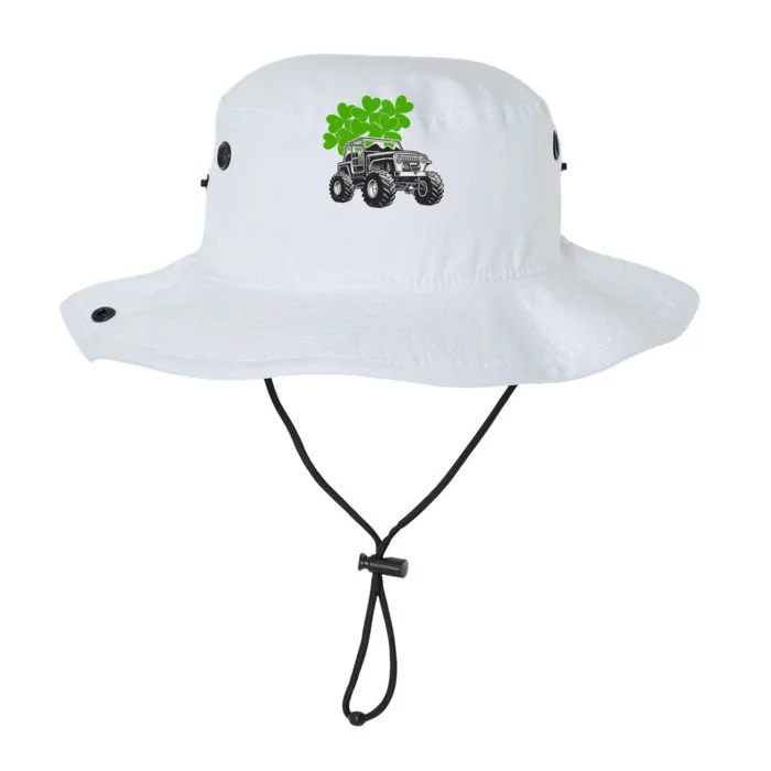 Irish Shamrock Monster Truck St Patrick's Day Cute Gift Legacy Cool Fit Booney Bucket Hat