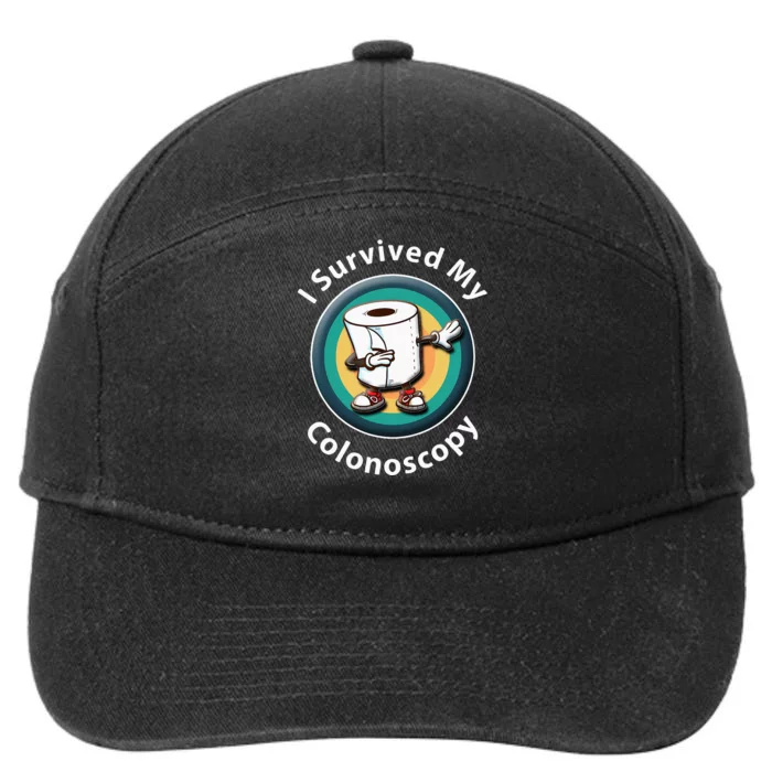 I Survived My Colonoscopy Survivor  Funny Hospital Patient 7-Panel Snapback Hat