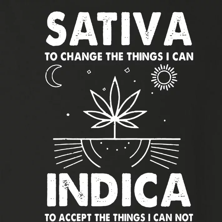 Indica Sativa Meme Funny Weed 420 Cannabis Clothing Stoner Toddler Long Sleeve Shirt