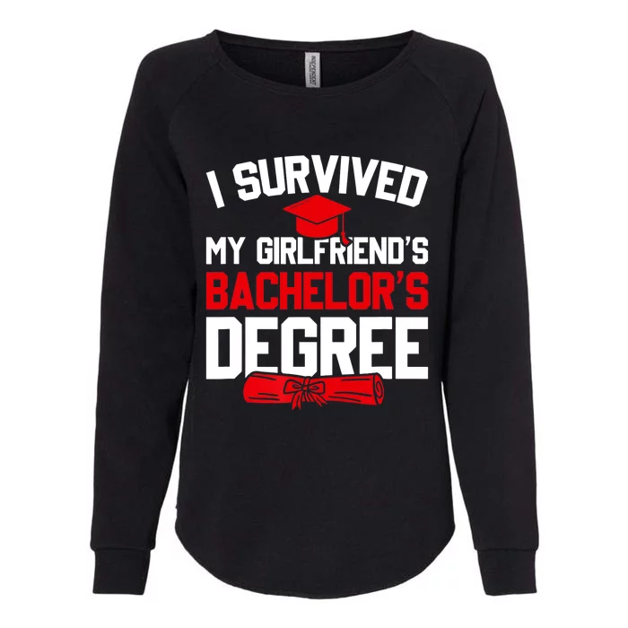 I Survived My Girlfriend's Bachelor's Degree, Graduation Womens California Wash Sweatshirt