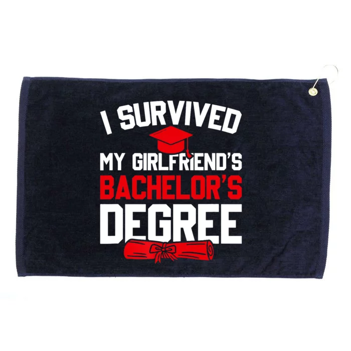 I Survived My Girlfriend's Bachelor's Degree, Graduation Grommeted Golf Towel