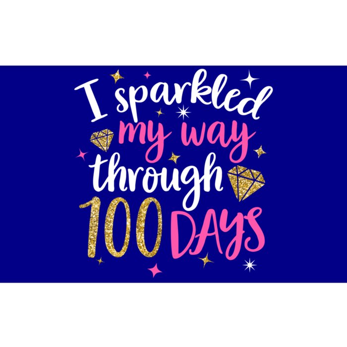 I Sparkled My Way Through 100 Days Of School Brighter Cute Gift Bumper Sticker