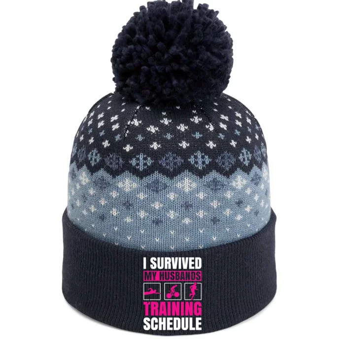 I Survived My Husbands Training Schedule Triathlon The Baniff Cuffed Pom Beanie