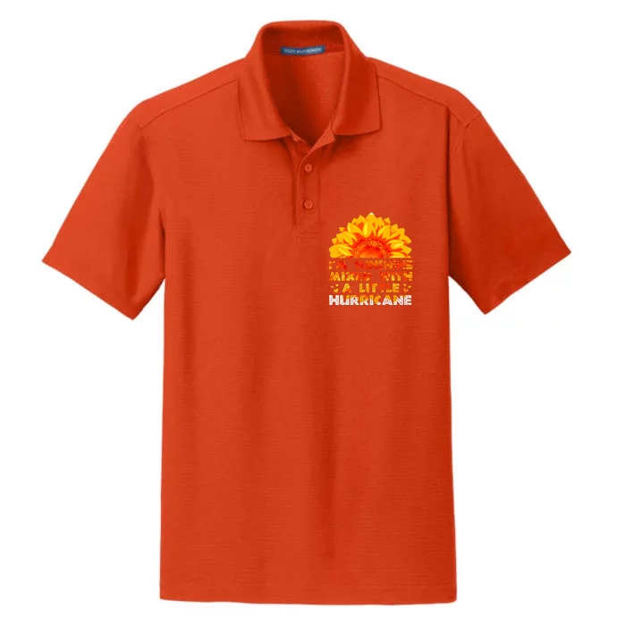 I'm Sunshine Mixed With Little Hurricane Gift Dry Zone Grid Performance Polo