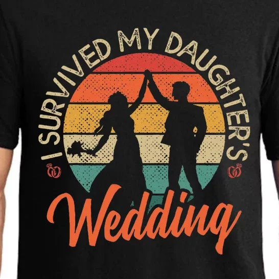 I Survived My DaughterS Wedding Funny Parents Of The Bride Pajama Set