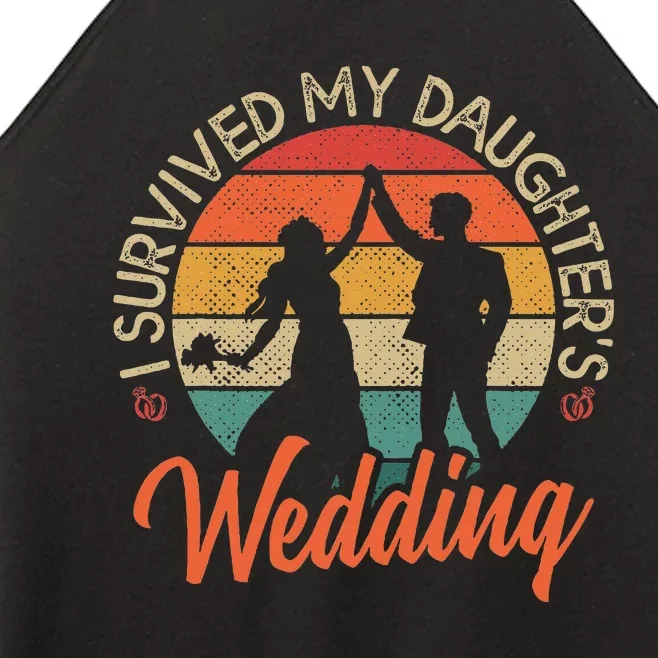 I Survived My DaughterS Wedding Funny Parents Of The Bride Women’s Perfect Tri Rocker Tank