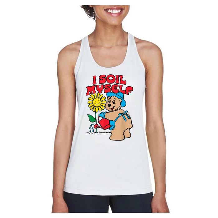 I Soil Myself Bear Women's Racerback Tank