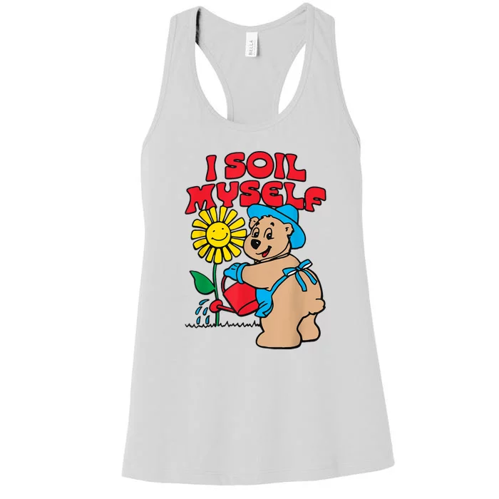 I Soil Myself Bear Women's Racerback Tank