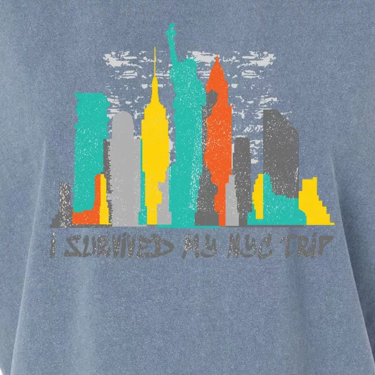 I Survived My Nyc Trip Garment-Dyed Women's Muscle Tee