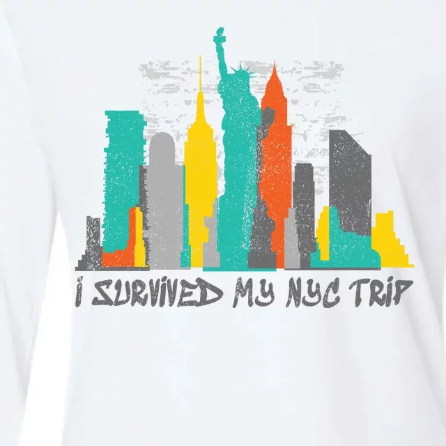 I Survived My Nyc Trip Womens Cotton Relaxed Long Sleeve T-Shirt