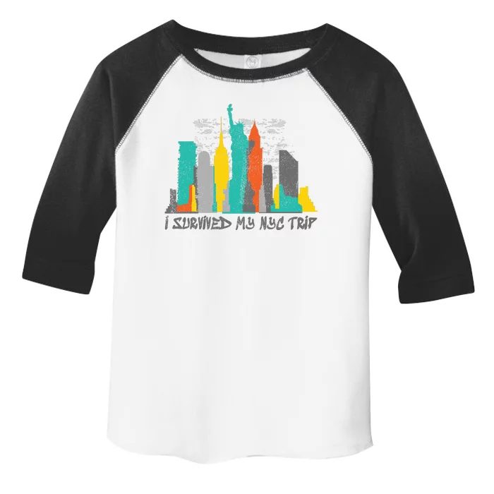 I Survived My Nyc Trip Toddler Fine Jersey T-Shirt