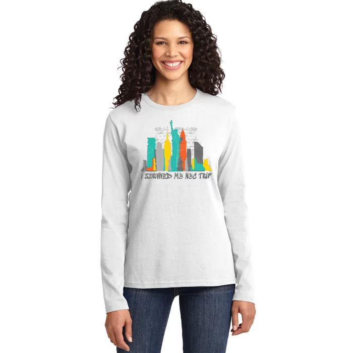 I Survived My Nyc Trip Ladies Long Sleeve Shirt