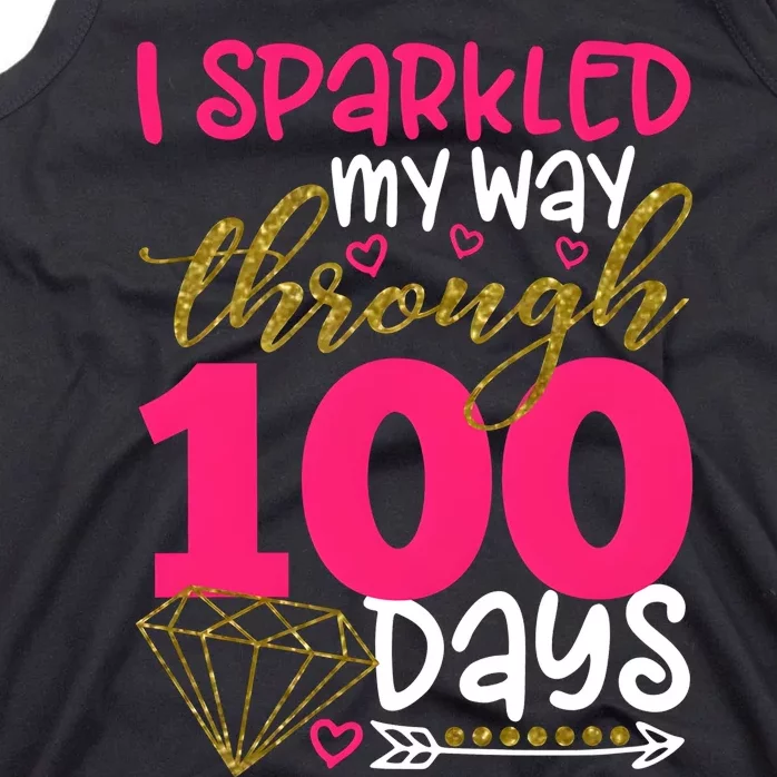 I Sparkled My Way Through 100 Days Of School Tank Top