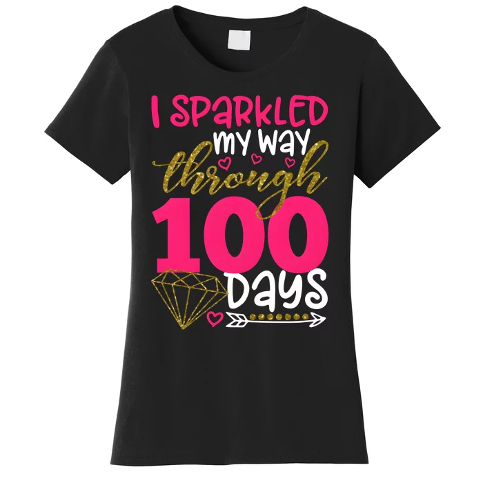 I Sparkled My Way Through 100 Days Of School Women's T-Shirt