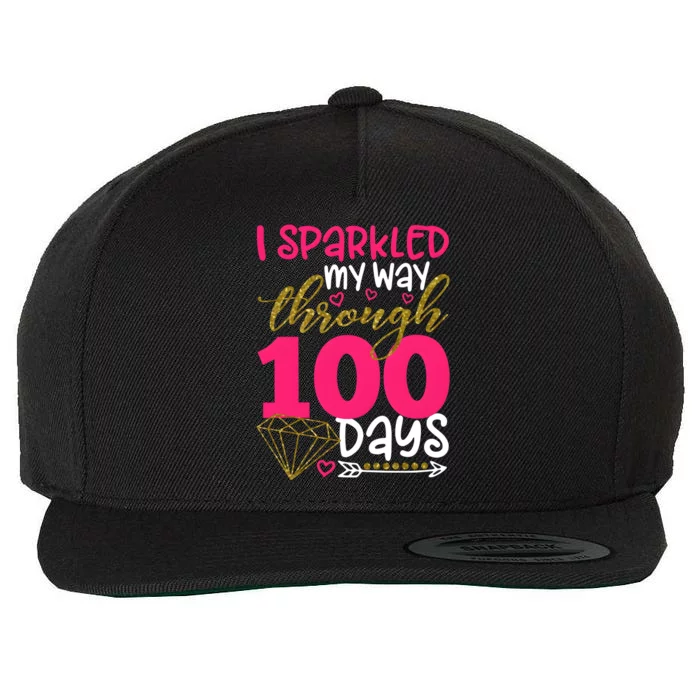 I Sparkled My Way Through 100 Days Of School Wool Snapback Cap