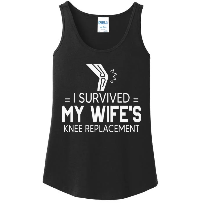 I Survived My Wife’S Knee Replacement Ladies Essential Tank