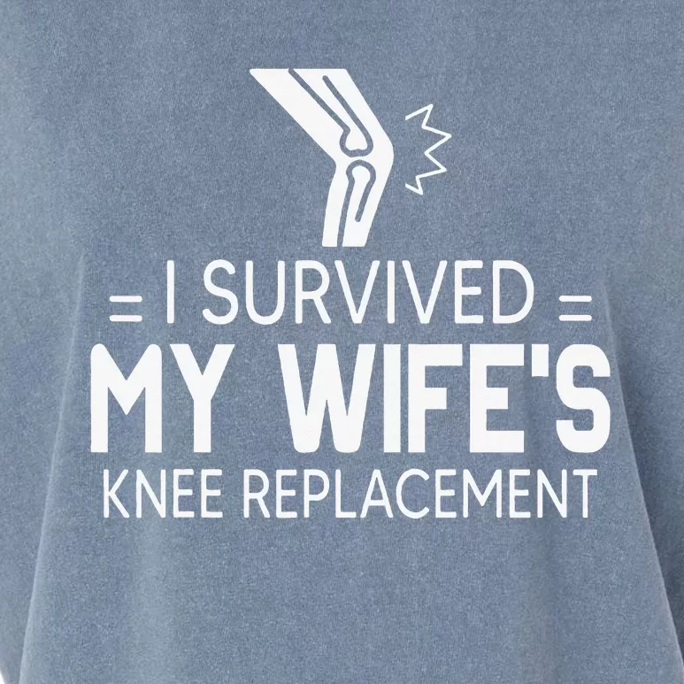 I Survived My Wife’S Knee Replacement Garment-Dyed Women's Muscle Tee