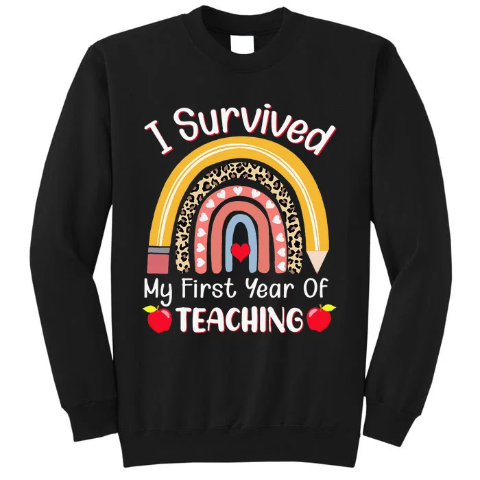 I Survived My First Year of Teaching Funny New Teacher Joke Sweatshirt