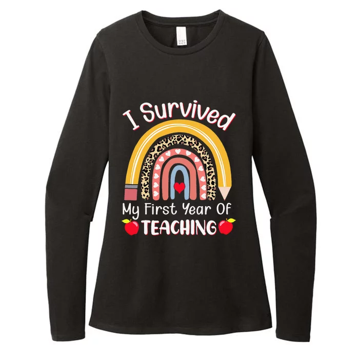 I Survived My First Year of Teaching Funny New Teacher Joke Womens CVC Long Sleeve Shirt